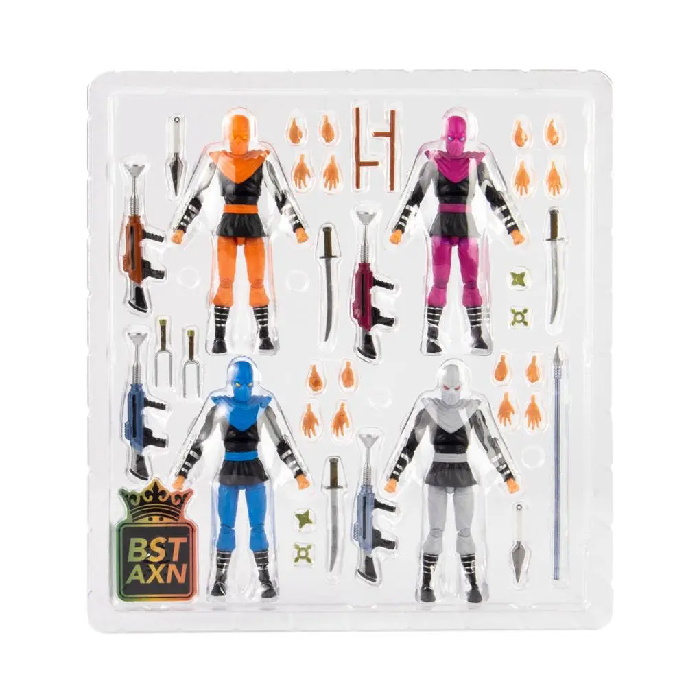 Teenage Mutant Ninja Turtles BST AXN Actionfiguren 4er-Pack Foot Soldiers 13 cm Produktfoto