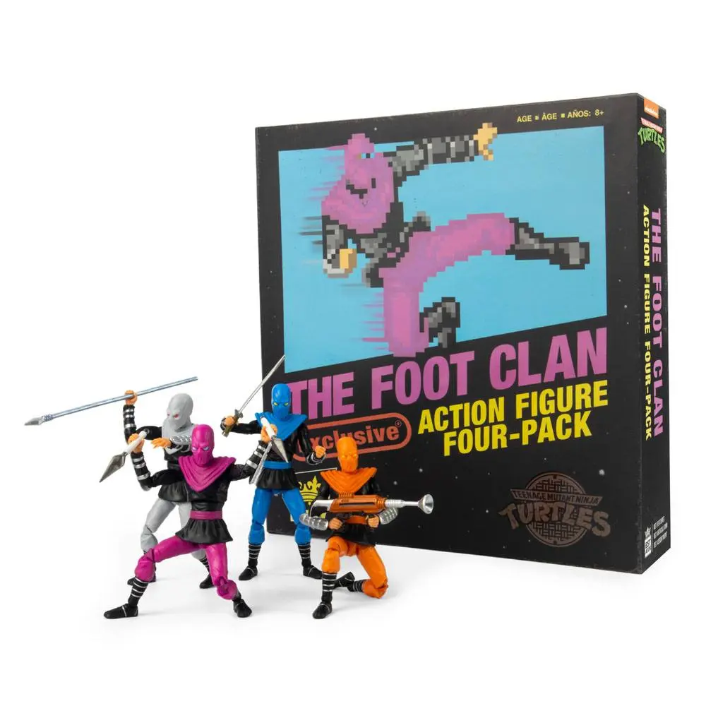 Teenage Mutant Ninja Turtles BST AXN Actionfiguren 4er-Pack Foot Soldiers 13 cm Produktfoto