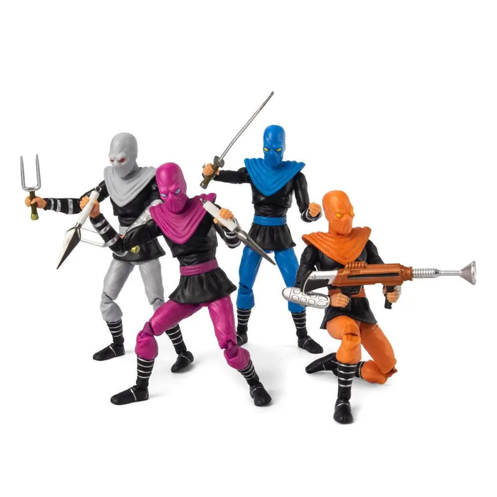 Teenage Mutant Ninja Turtles BST AXN Actionfiguren 4er-Pack Foot Soldiers 13 cm Produktfoto