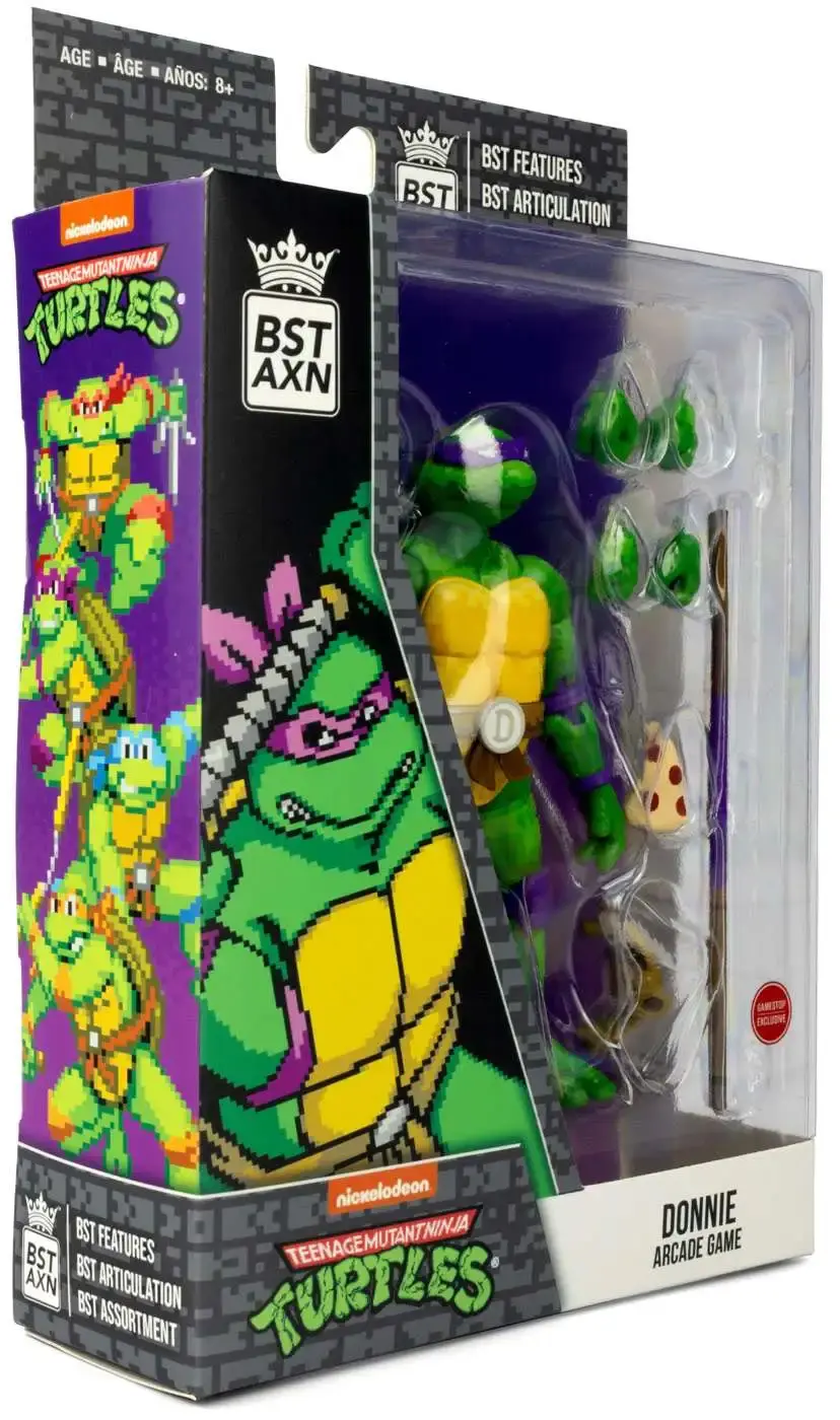 Teenage Mutant Ninja Turtles BST AXN Actionfigur NES 8-Bit Donatello Exclusive 13 cm Produktfoto
