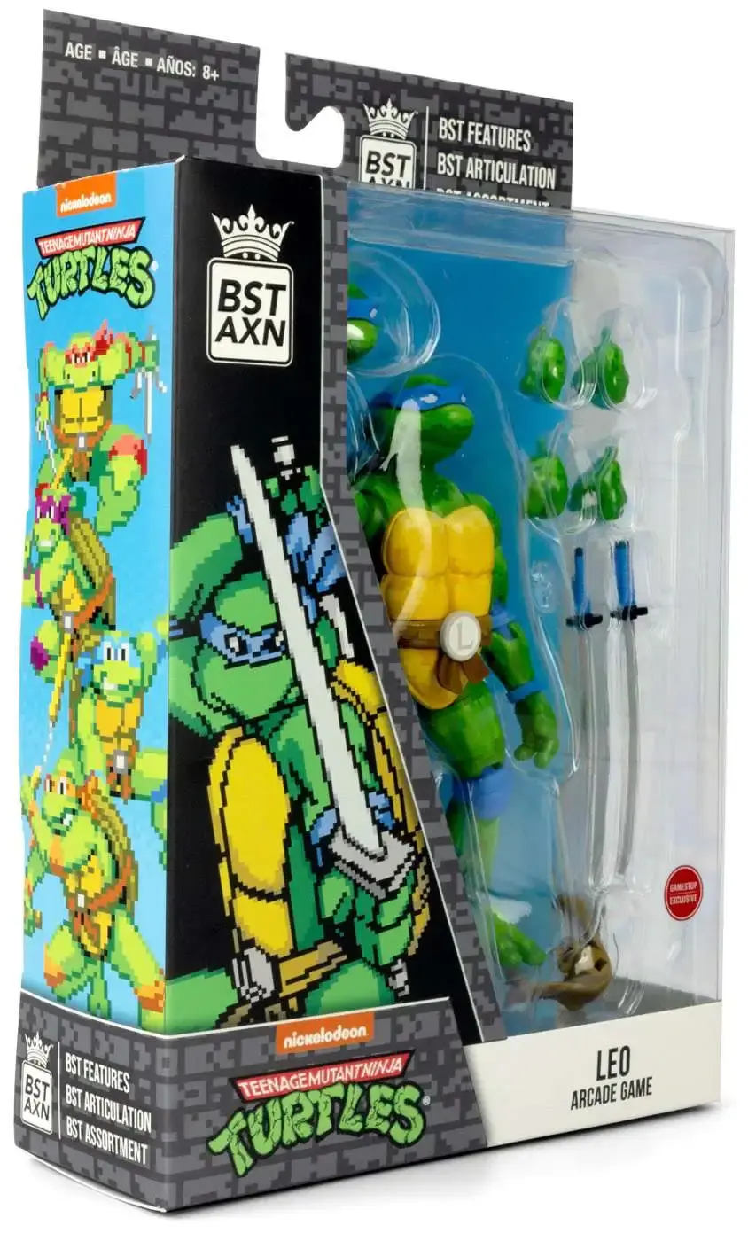 Teenage Mutant Ninja Turtles BST AXN Actionfigur NES 8-Bit Leonardo Exclusive 13 cm Produktfoto