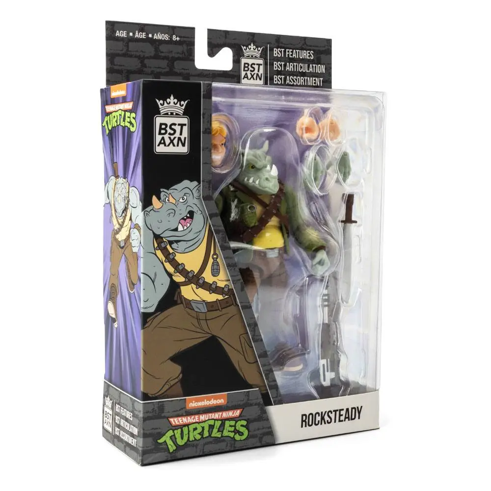 Teenage Mutant Ninja Turtles BST AXN Actionfigur Rocksteady 13 cm Produktfoto
