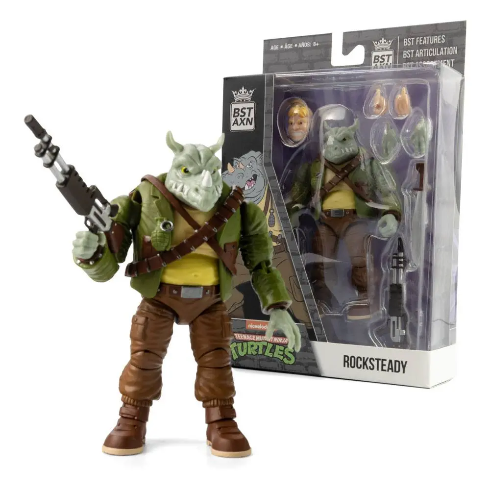 Teenage Mutant Ninja Turtles BST AXN Actionfigur Rocksteady 13 cm Produktfoto