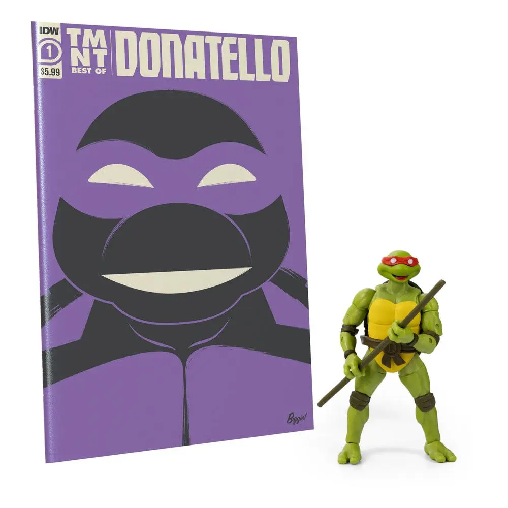 Teenage Mutant Ninja Turtles BST AXN x IDW Actionfigur & Comic Donatello Exclusive 13 cm termékfotó