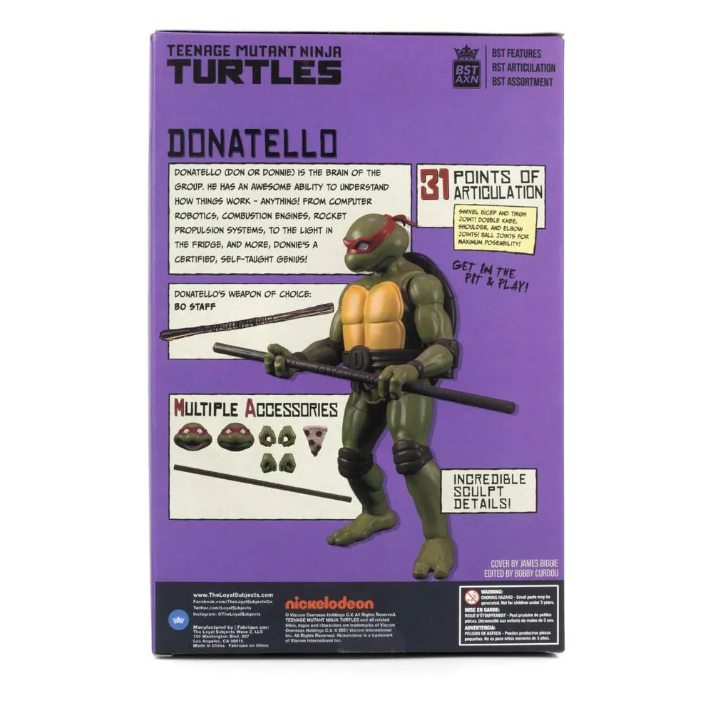 Teenage Mutant Ninja Turtles BST AXN x IDW Actionfigur & Comic Donatello Exclusive 13 cm termékfotó