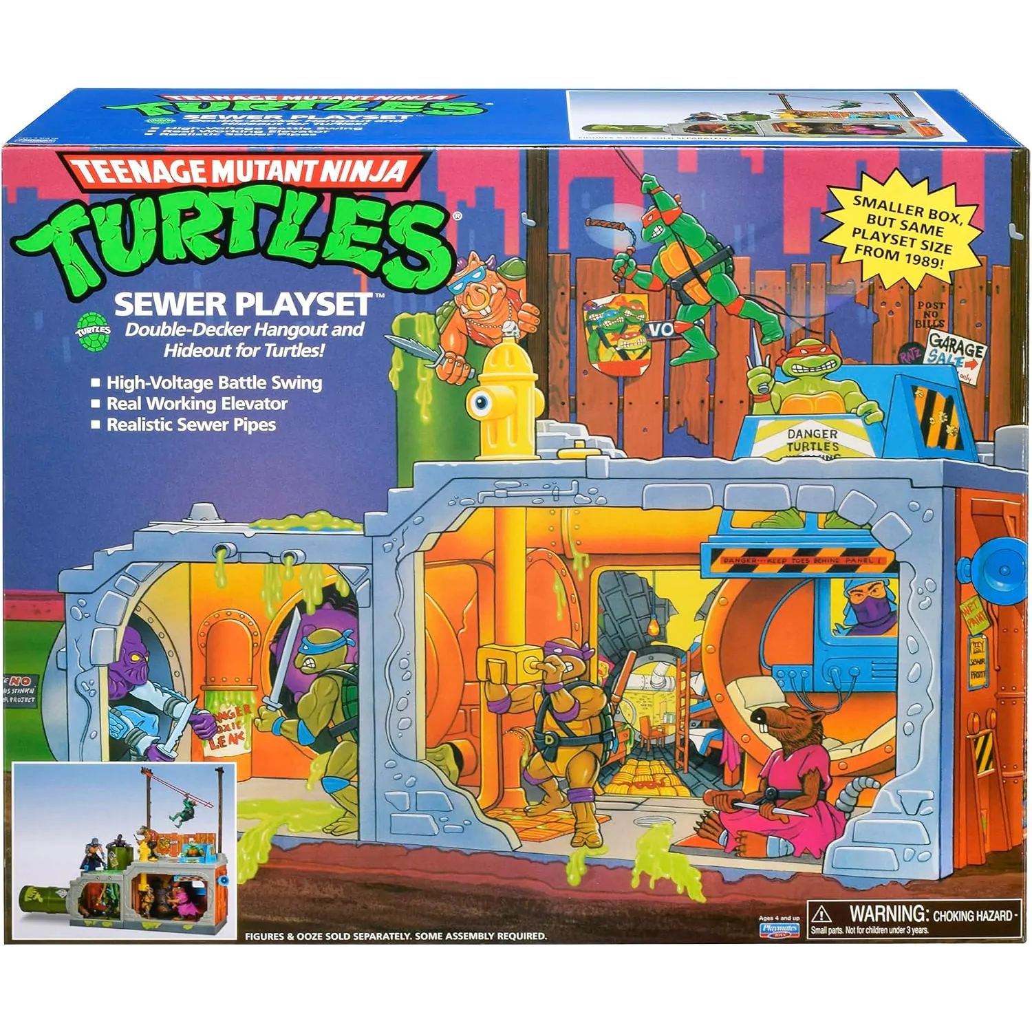 Teenage Mutant Ninja Turtles Bausatz Secret Sewer Lid Playset Mutant Modul 30 cm Produktfoto