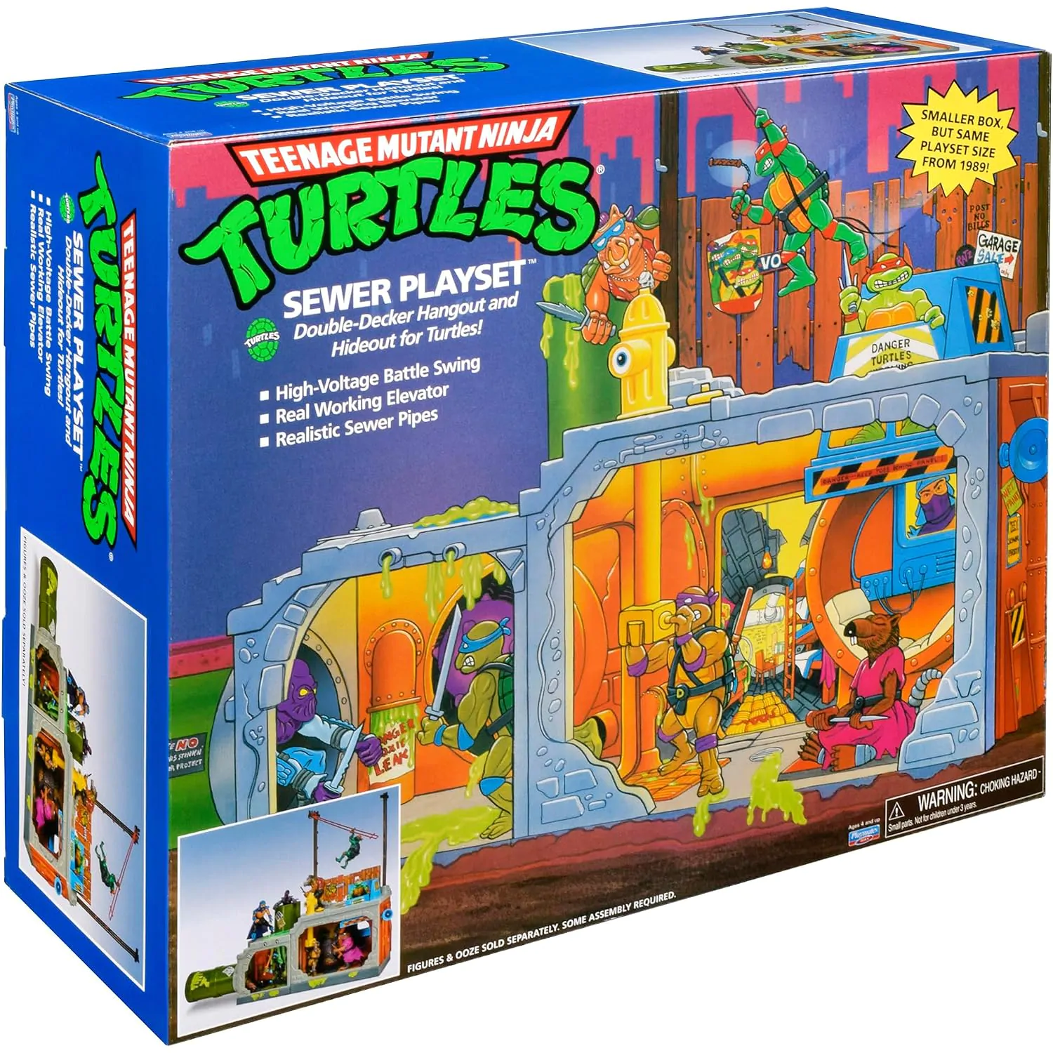 Teenage Mutant Ninja Turtles Bausatz Secret Sewer Lid Playset Mutant Modul 30 cm Produktfoto