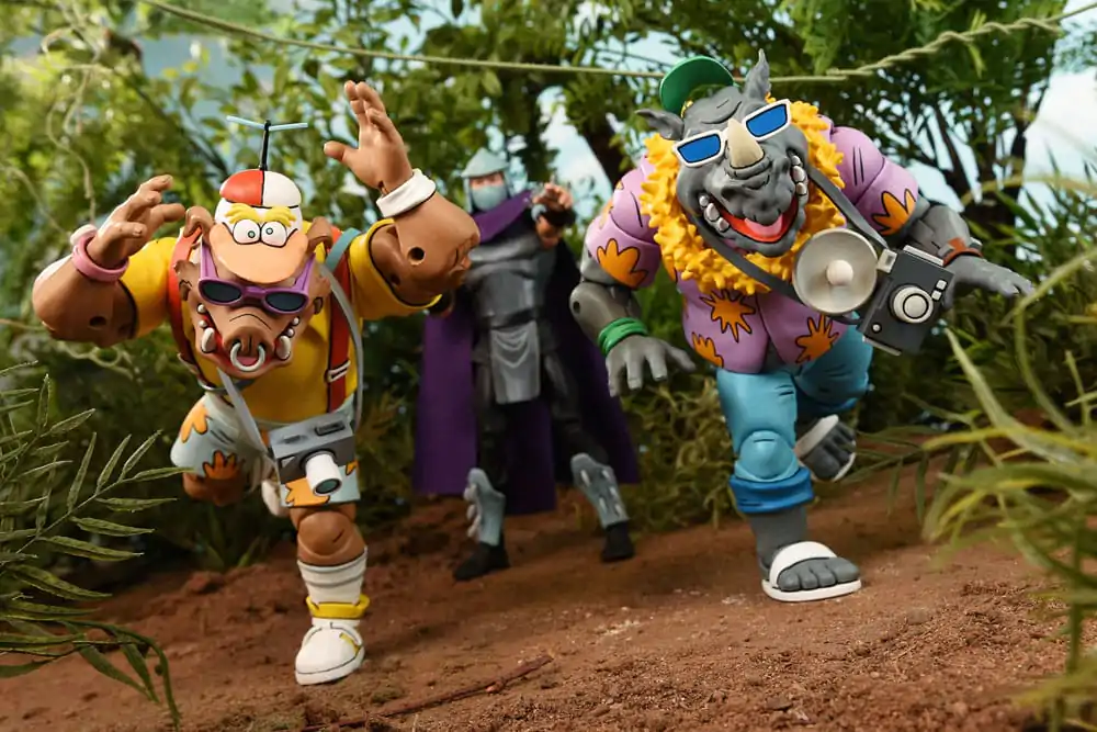 Teenage Mutant Ninja Turtles (Cartoon 1980) Action Figur 2 Pack Vacation Bebop and Rocksteady 18 cm termékfotó