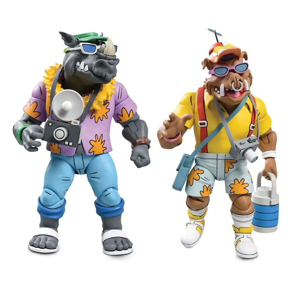 Teenage Mutant Ninja Turtles (Cartoon 1980) Action Figur 2 Pack Vacation Bebop and Rocksteady 18 cm termékfotó