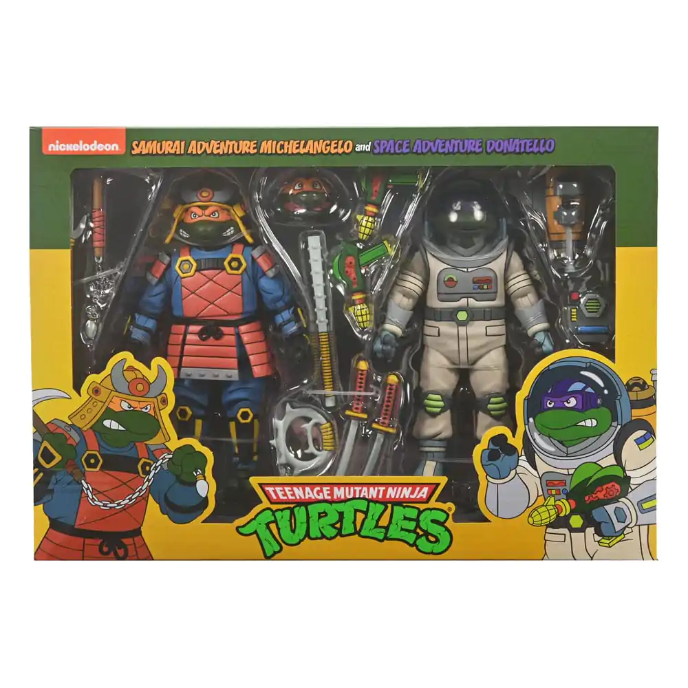 Teenage Mutant Ninja Turtles (Cartoon) Actionfiguren 2er-Pack Space Adventure & Samurai Turtles 18 cm termékfotó