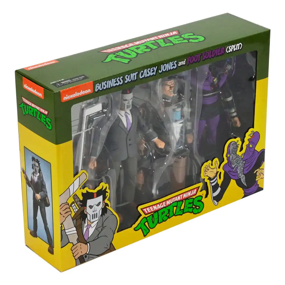 Teenage Mutant Ninja Turtles (Cartoon) Actionfiguren 2er-Pack Business Suit Casey Jones & Split Foot Soldier 18 cm termékfotó