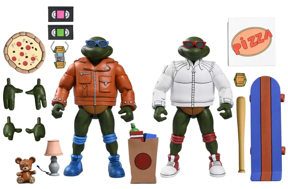 Teenage Mutant Ninja Turtles (Cartoon) Actionfigur Punk Leo and Punk Raph 2 Pack 18 cm Produktfoto