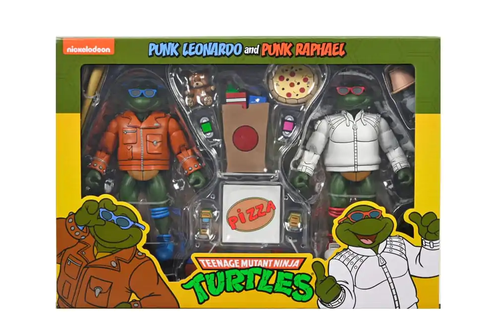 Teenage Mutant Ninja Turtles (Cartoon) Actionfigur Punk Leo and Punk Raph 2 Pack 18 cm Produktfoto