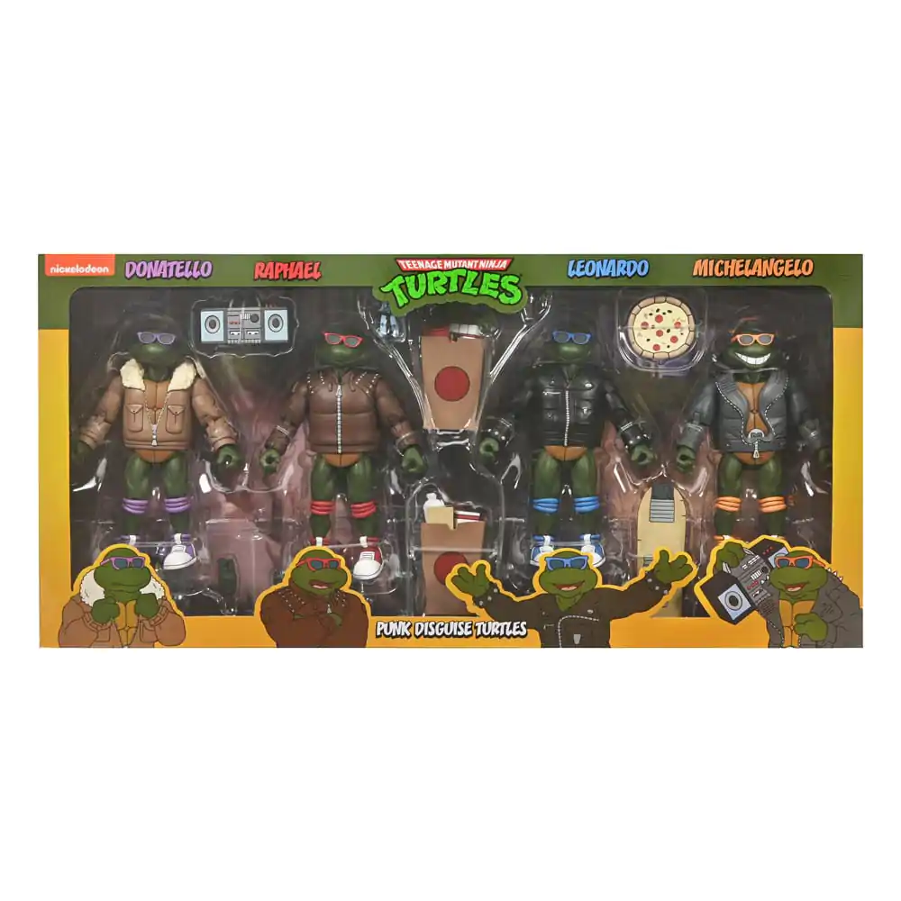 Teenage Mutant Ninja Turtles (Cartoon) Actionfiguren 4er-Pack Punk Turtles 18 cm termékfotó