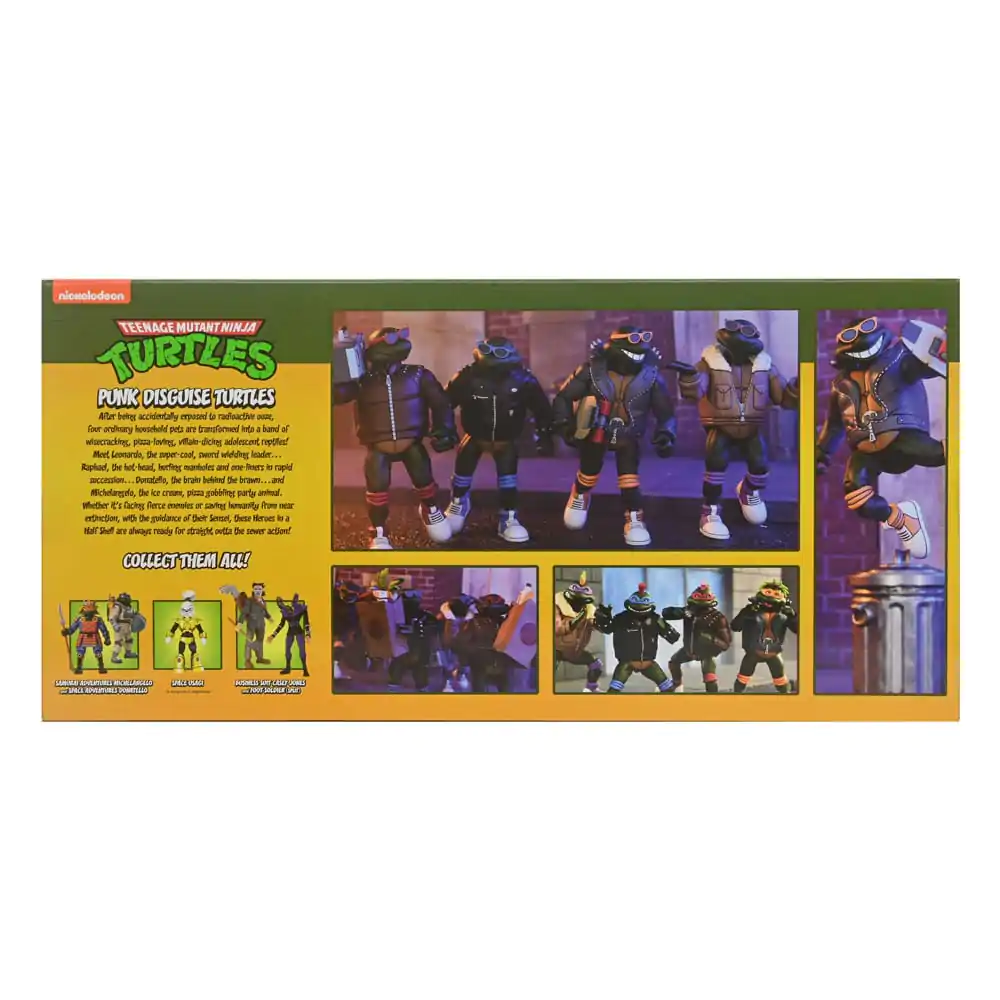 Teenage Mutant Ninja Turtles (Cartoon) Actionfiguren 4er-Pack Punk Turtles 18 cm termékfotó