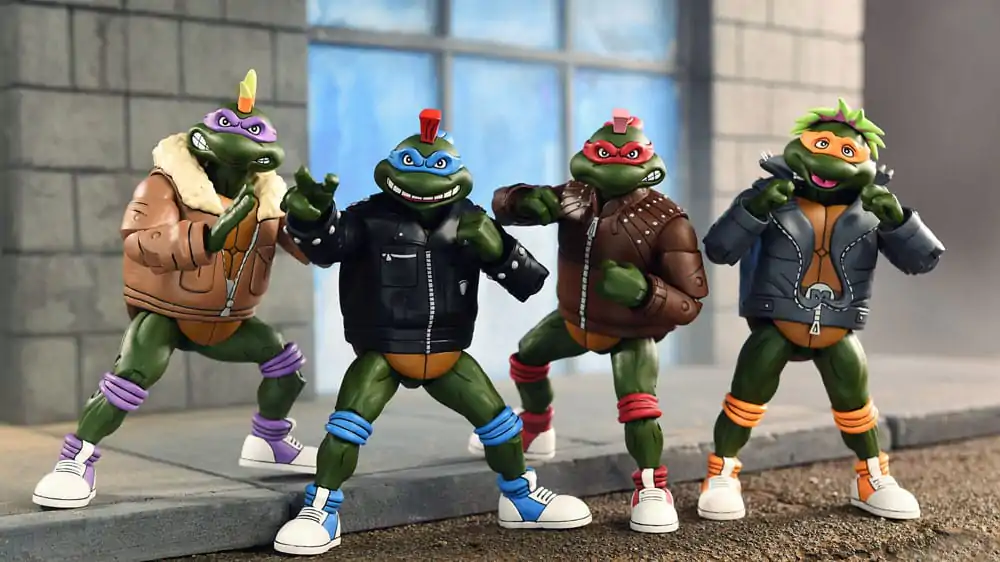 Teenage Mutant Ninja Turtles (Cartoon) Actionfiguren 4er-Pack Punk Turtles 18 cm termékfotó