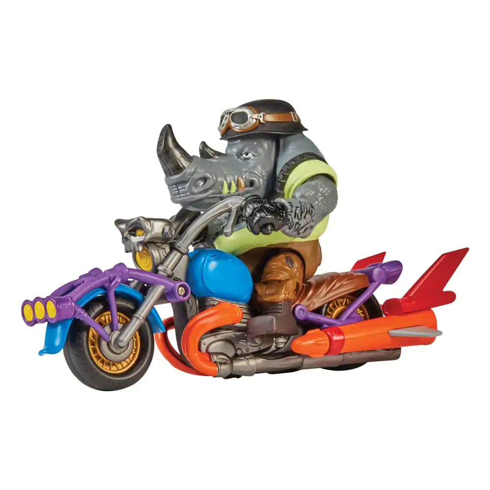 Teenage Mutant Ninja Turtles Actionfigur Chopper mit Rocksteady termékfotó