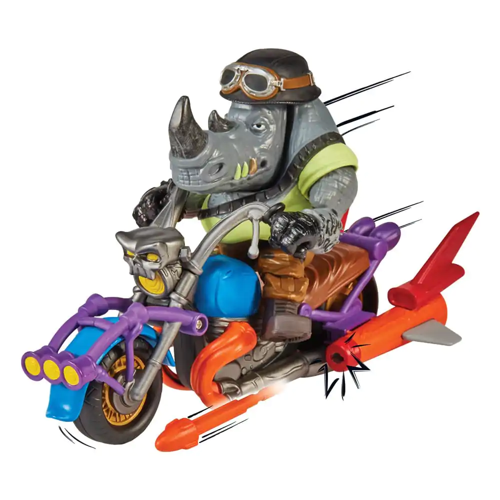 Teenage Mutant Ninja Turtles Actionfigur Chopper mit Rocksteady termékfotó