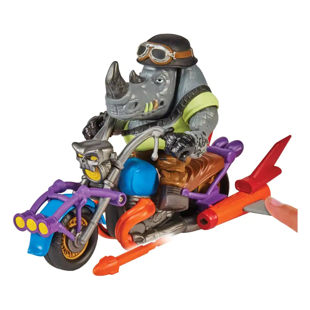 Teenage Mutant Ninja Turtles Actionfigur Chopper mit Rocksteady termékfotó