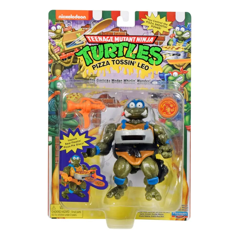 Teenage Mutant Ninja Turtles Actionfigur Classic Pizza Tossin' Leo 10 cm Produktfoto