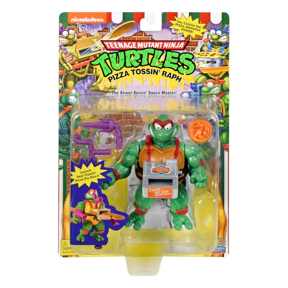 Teenage Mutant Ninja Turtles Actionfigur Classic Pizza Tossin' Raph 10 cm Produktfoto
