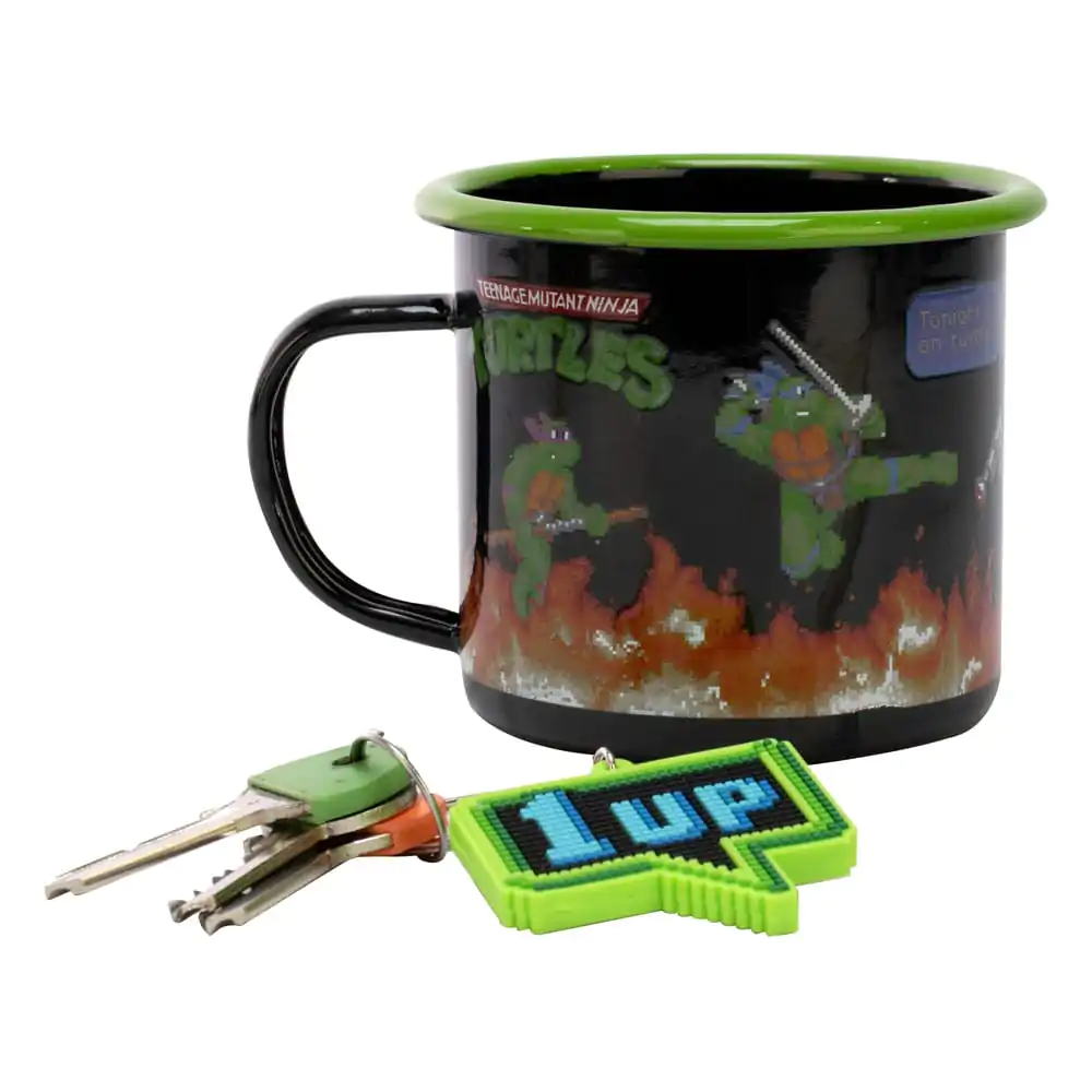 Teenage Mutant Ninja Turtles Tasse und Schlüsselanhänger Produktfoto