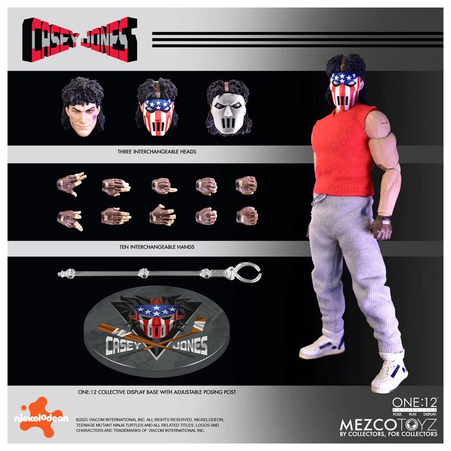 Teenage Mutant Ninja Turtles Figur 1/12 Casey Jones 17 cm Produktfoto