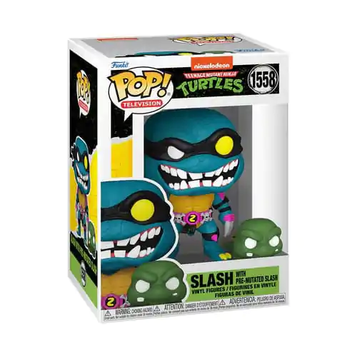 Teenage Mutant Ninja Turles Funko POP & Buddy! Movies Vinyl Figur Slash & Pre-mutated, turtle Slash 9 cm termékfotó