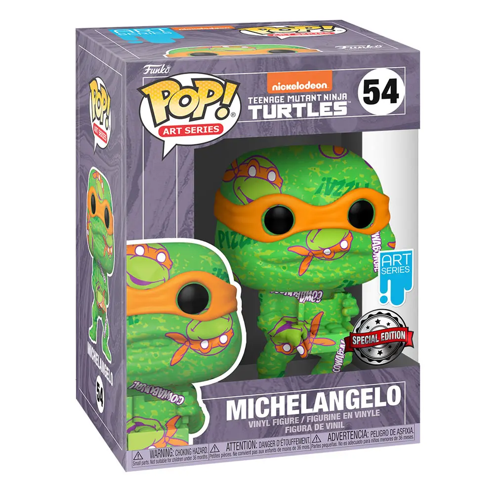 Teenage Mutant Ninja Turtles POP! Artist Series Vinyl Figur Michelangelo 9 cm termékfotó