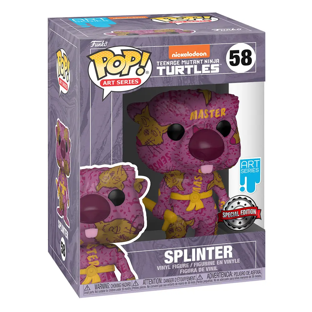 Teenage Mutant Ninja Turtles POP! Artist Series Vinyl Figur Splinter 9 cm Produktfoto