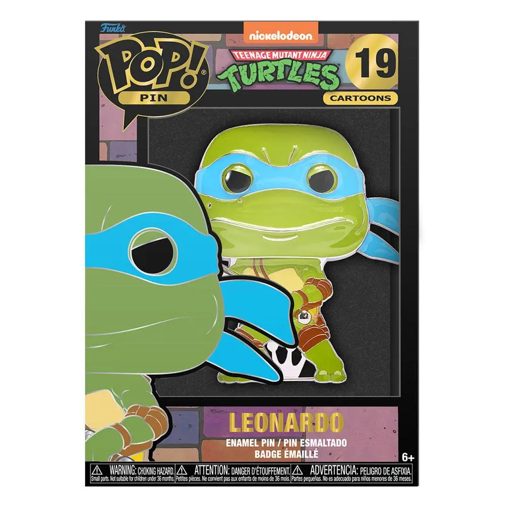 Teenage Mutant Ninja Turtles POP! Pin Ansteck-Pin Leonardo 10 cm Produktfoto