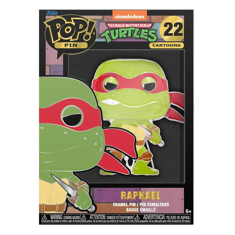 Teenage Mutant Ninja Turtles POP! Pin Ansteck-Pin Raphael 10 cm Produktfoto