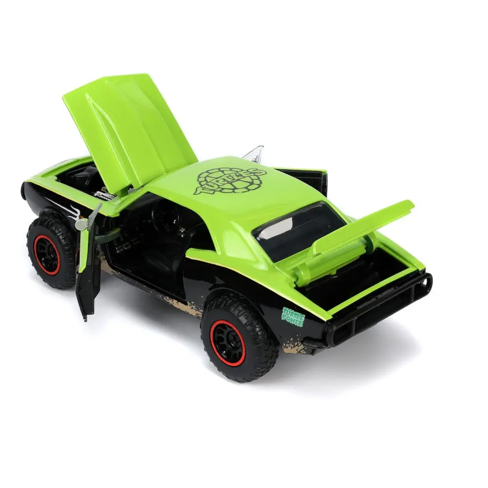 Teenage Mutant Ninja Turtles Hollywood Rides Diecast Modell 1/24 1967 Chevrolet Camaro mit Raphael Figur Produktfoto