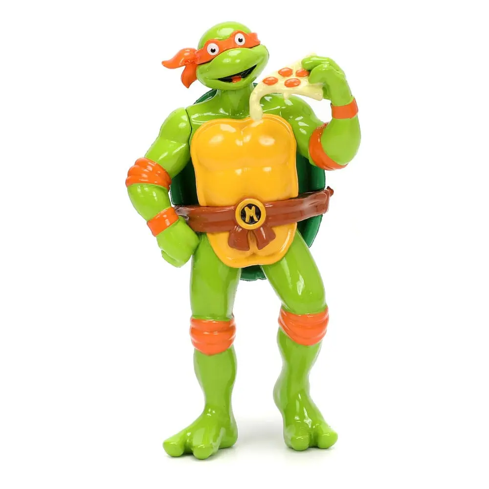 Teenage Mutant Ninja Turtles Hollywood Rides Diecast Modell 1/24 VW Drag Beetle mit Michelangelo Figur Produktfoto