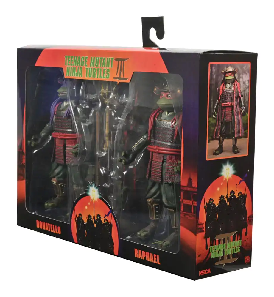 Teenage Mutant Ninja Turtles III Action Figur 2er-Pack Donatello & Raphael 18 cm Produktfoto