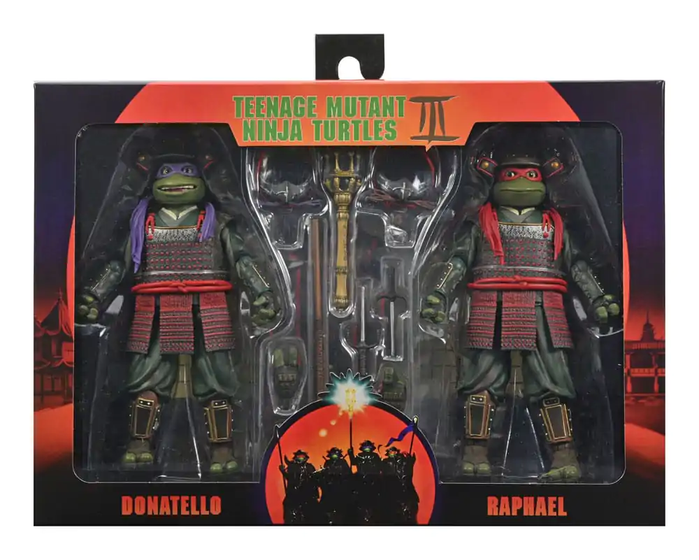 Teenage Mutant Ninja Turtles III Action Figur 2er-Pack Donatello & Raphael 18 cm Produktfoto