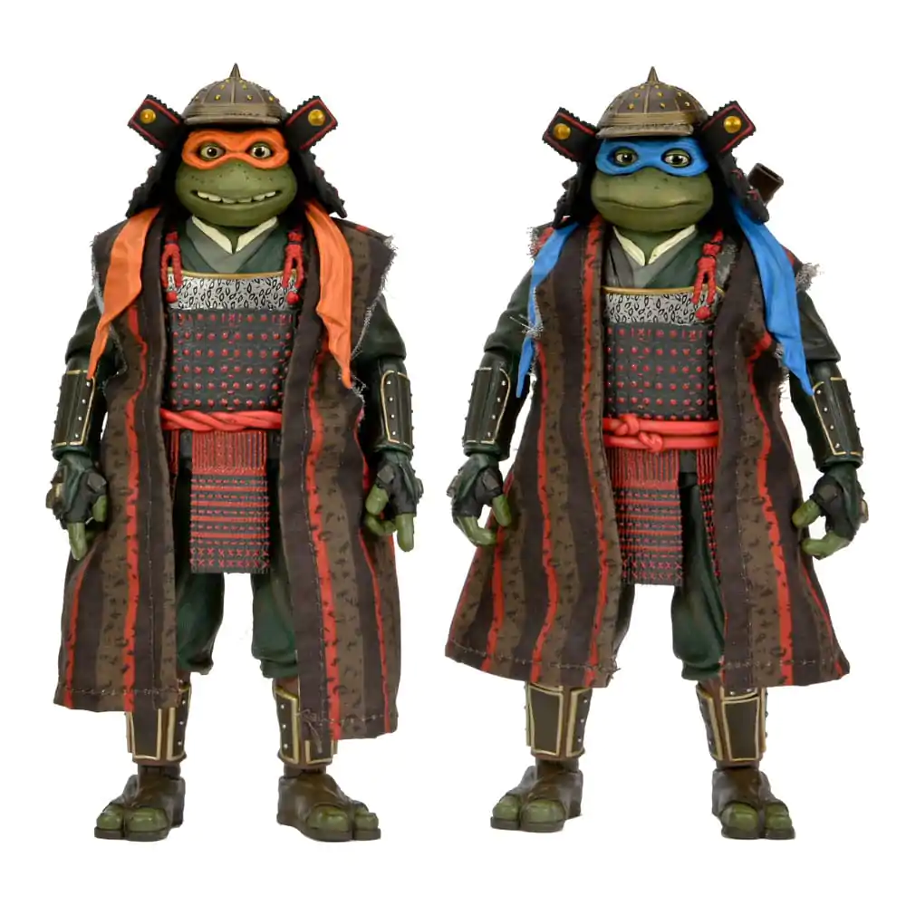 Teenage Mutant Ninja Turtles III Action Figur 2er-Pack Leonardo & Michelangelo 18 cm Produktfoto