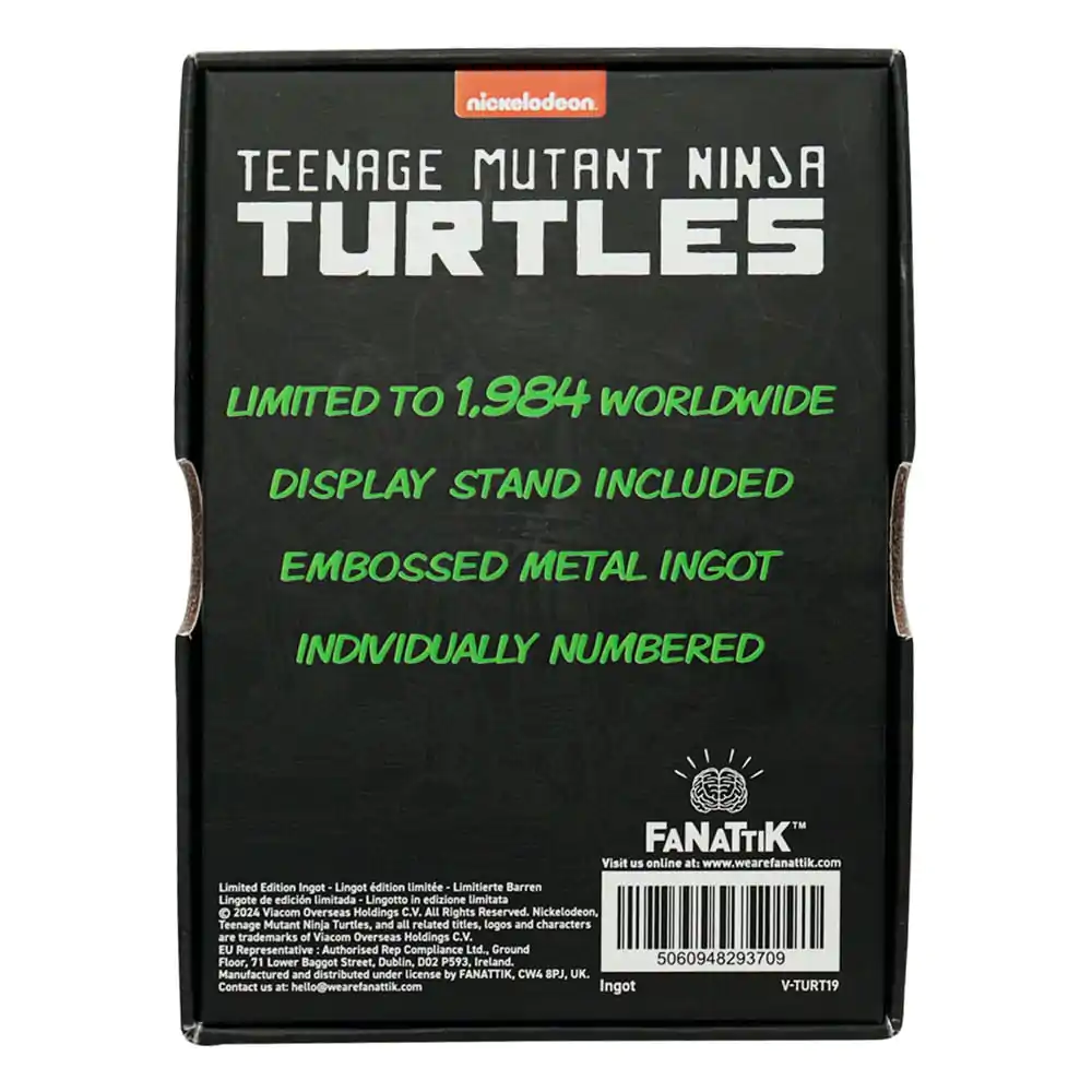 Teenage Mutant Ninja Turtles Metallbarren 40th Anniversary Green Limited Edition termékfotó