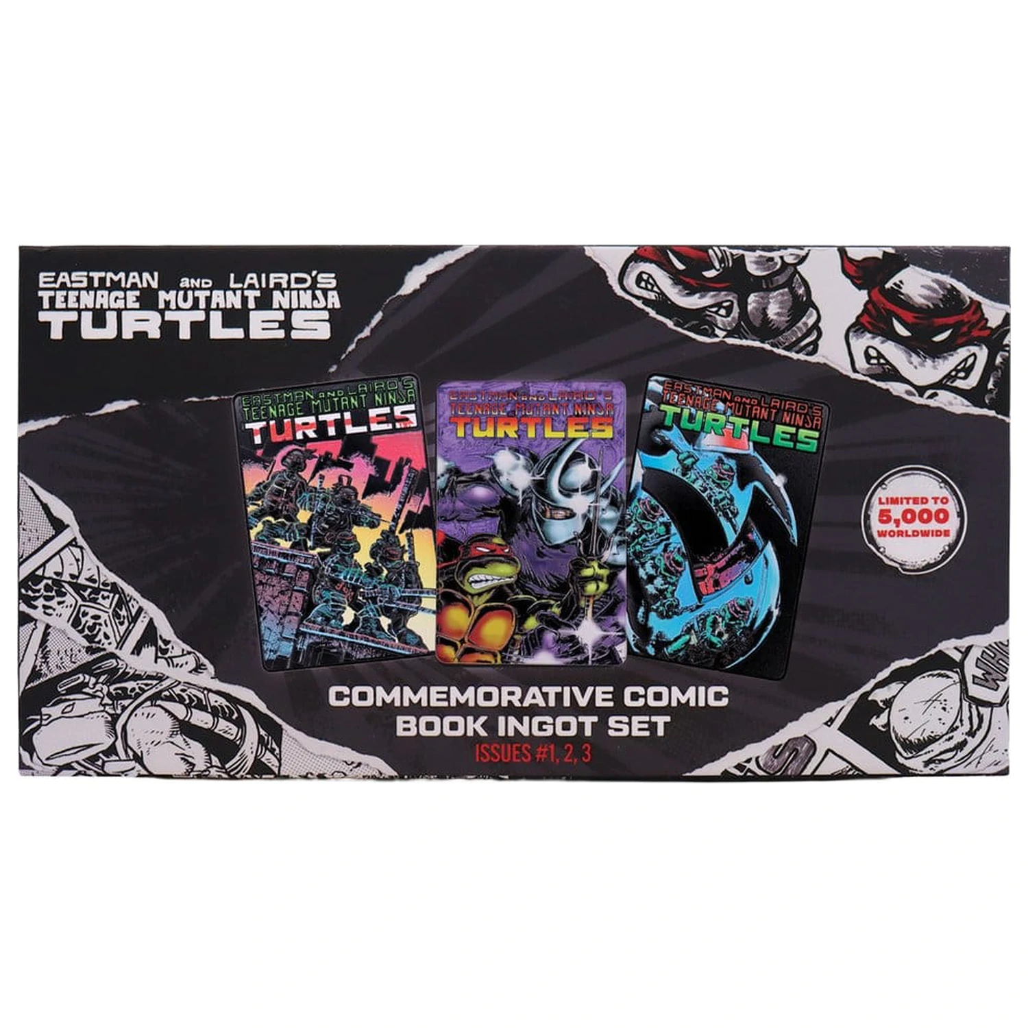 Teenage Mutant Ninja Turtles Ingot 3er-Set Comic Book Cover Barren Limited Edition Produktfoto