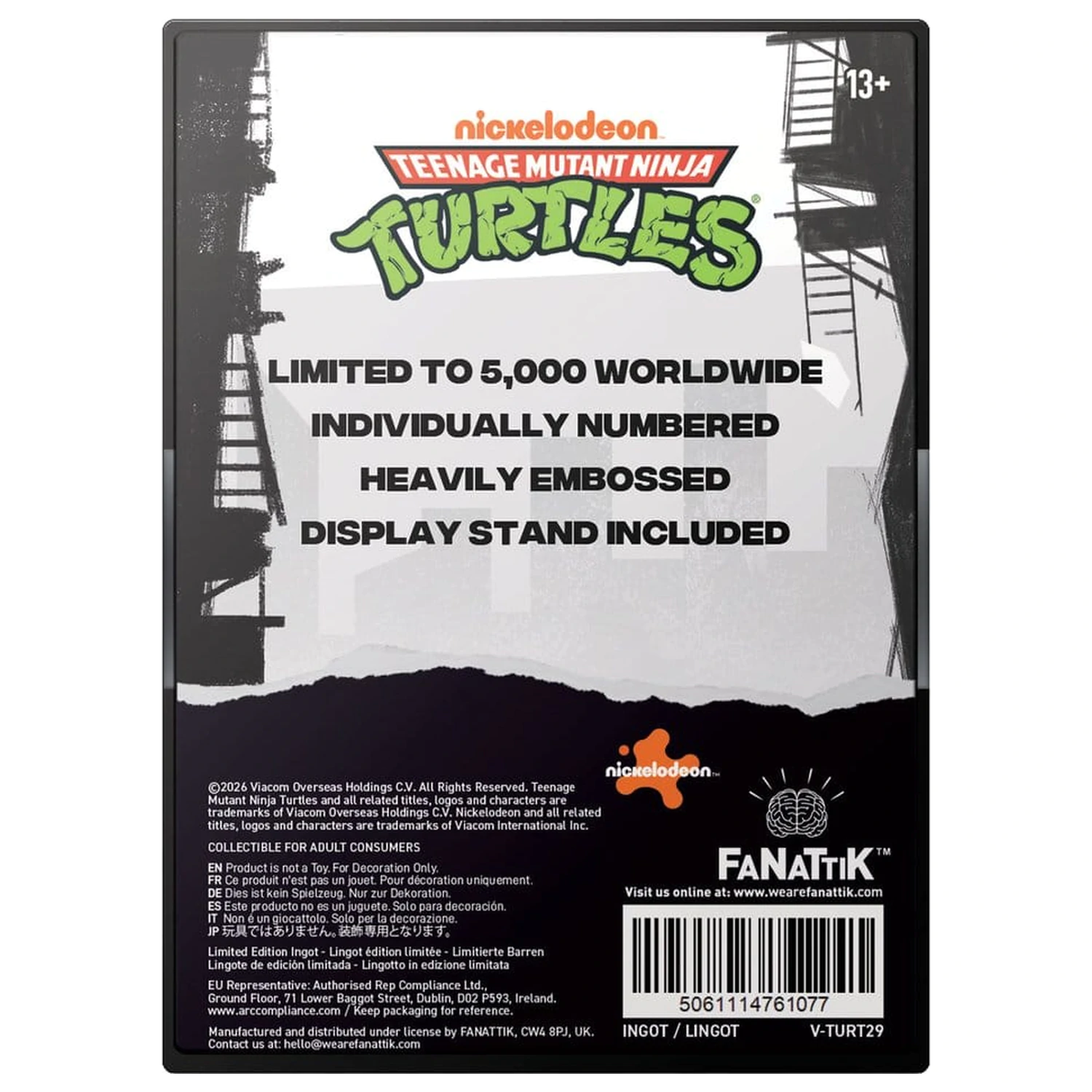 Teenage Mutant Ninja Turtles Barren Villain Limited Edition Produktfoto