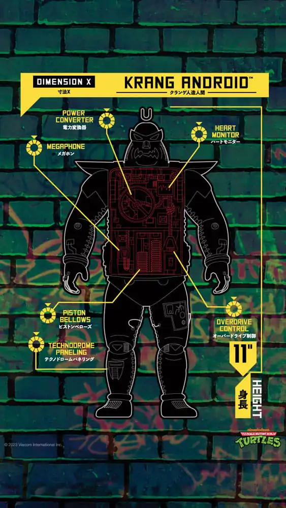 Teenage Mutant Ninja Turtles Cyborg Actionfigur Krang Android (Full Color) 28 cm Produktfoto