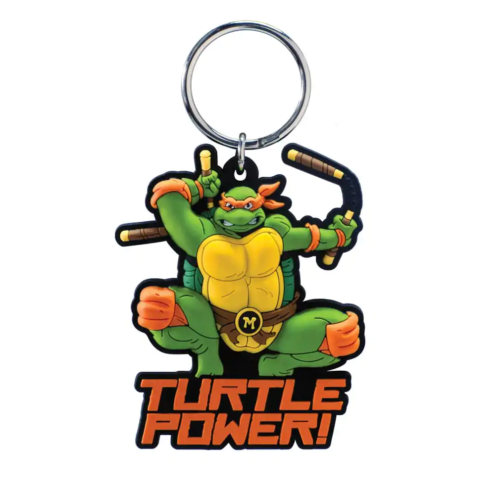 Teenage Mutant Ninja Turtles Soft Touch PVC Taschen Clip Michelangelo Produktfoto
