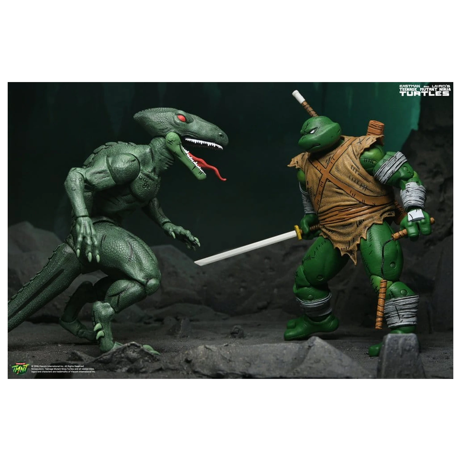 Teenage Mutant Ninja Turtles (Mirage Comics) Actionfiguren 2er-Pack Daimyo Orkai & Raptor 18 cm Produktfoto