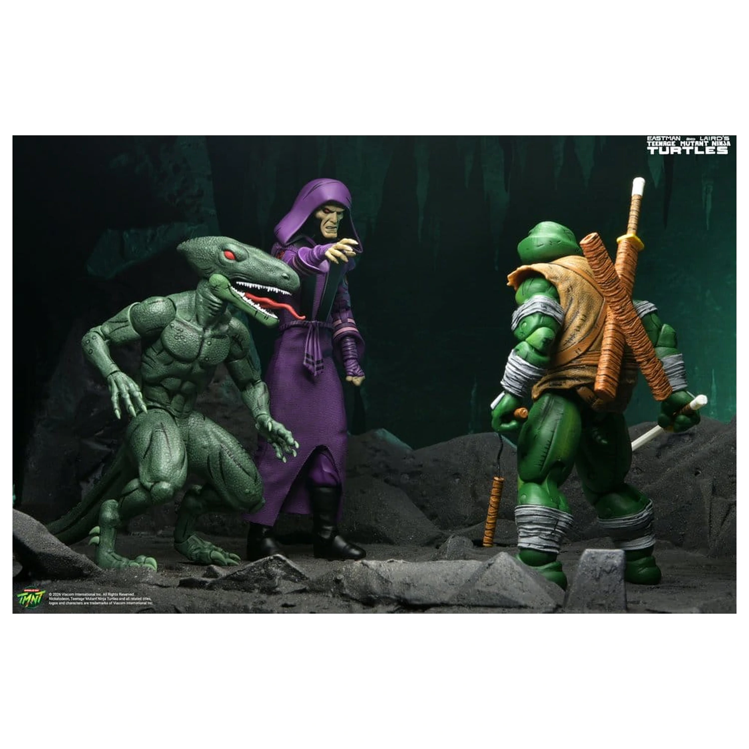 Teenage Mutant Ninja Turtles (Mirage Comics) Actionfiguren 2er-Pack Daimyo Orkai & Raptor 18 cm Produktfoto