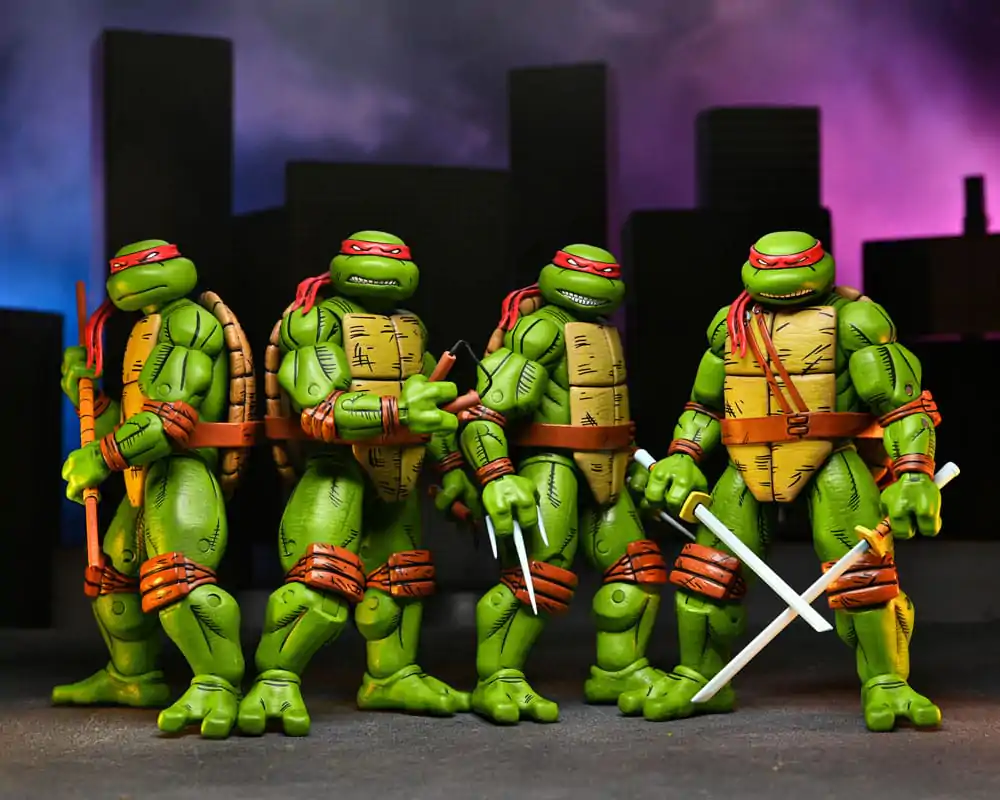 Teenage Mutant Ninja Turtles (Mirage Comics) Actionfiguren 4er-Pack Leonardo, Raphael, Michelangelo, &amp; Donatello 18 cm Produktfoto