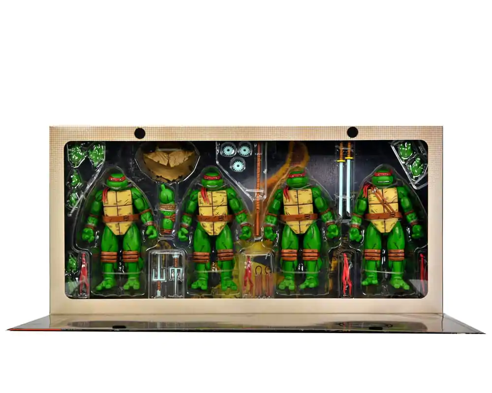 Teenage Mutant Ninja Turtles (Mirage Comics) Actionfiguren 4er-Pack Leonardo, Raphael, Michelangelo, &amp; Donatello 18 cm Produktfoto