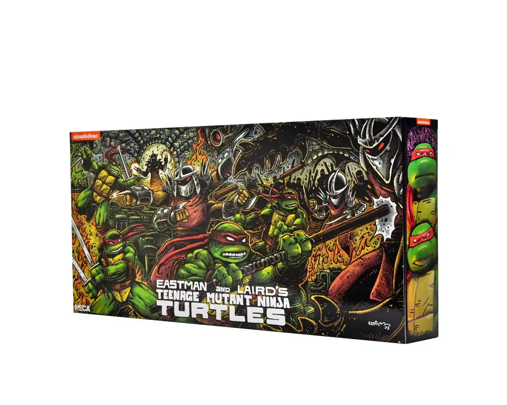 Teenage Mutant Ninja Turtles (Mirage Comics) Actionfiguren 4er-Pack Leonardo, Raphael, Michelangelo, &amp; Donatello 18 cm Produktfoto