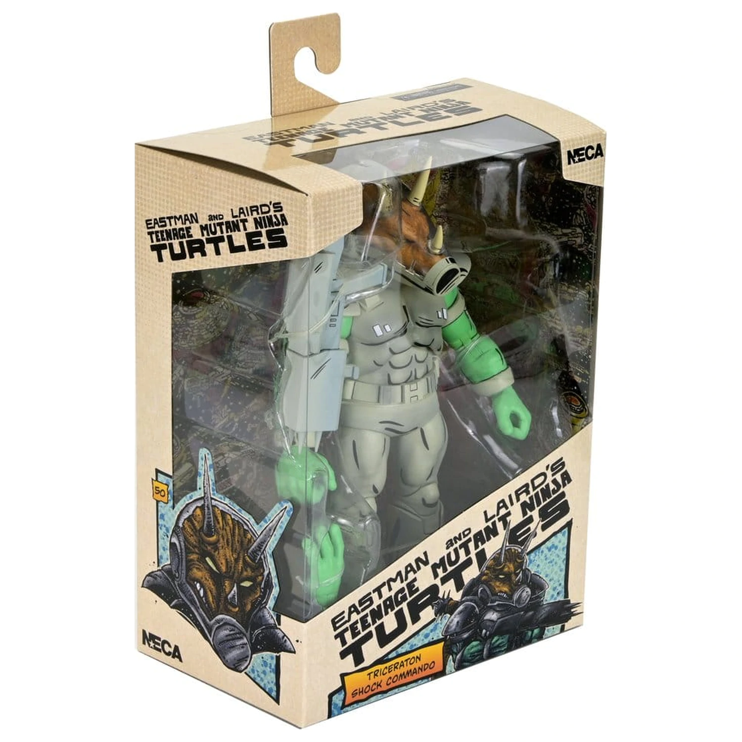 Teenage Mutant Ninja Turtles (Mirage Comics) Actionfigur Shock Commando Triceraton 18 cm Produktfoto