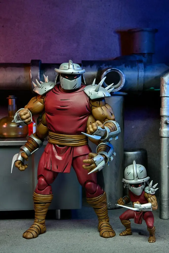 Teenage Mutant Ninja Turtles (Mirage Comics) Actionfigur Shredder Clone & Mini Shredder (Deluxe) 18 cm termékfotó