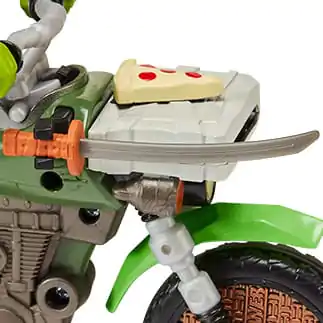 Teenage Mutant Ninja Turtles: Mutant Mayhem Drive N Kick Actionfigur Leonardo & Motorrad 11 cm Produktfoto